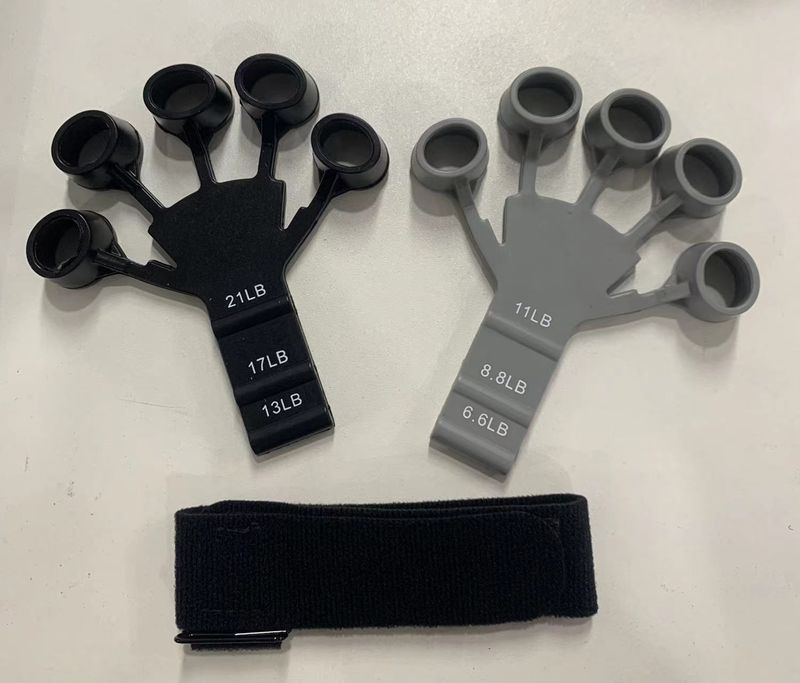 1 pieza de fortalecedor de agarre de silicona Gripster, estirador de dedos, entrenador de agarre de mano, gimnasio, entrenamiento físico y ejercicio, fortalecimiento de manos_voghion.com