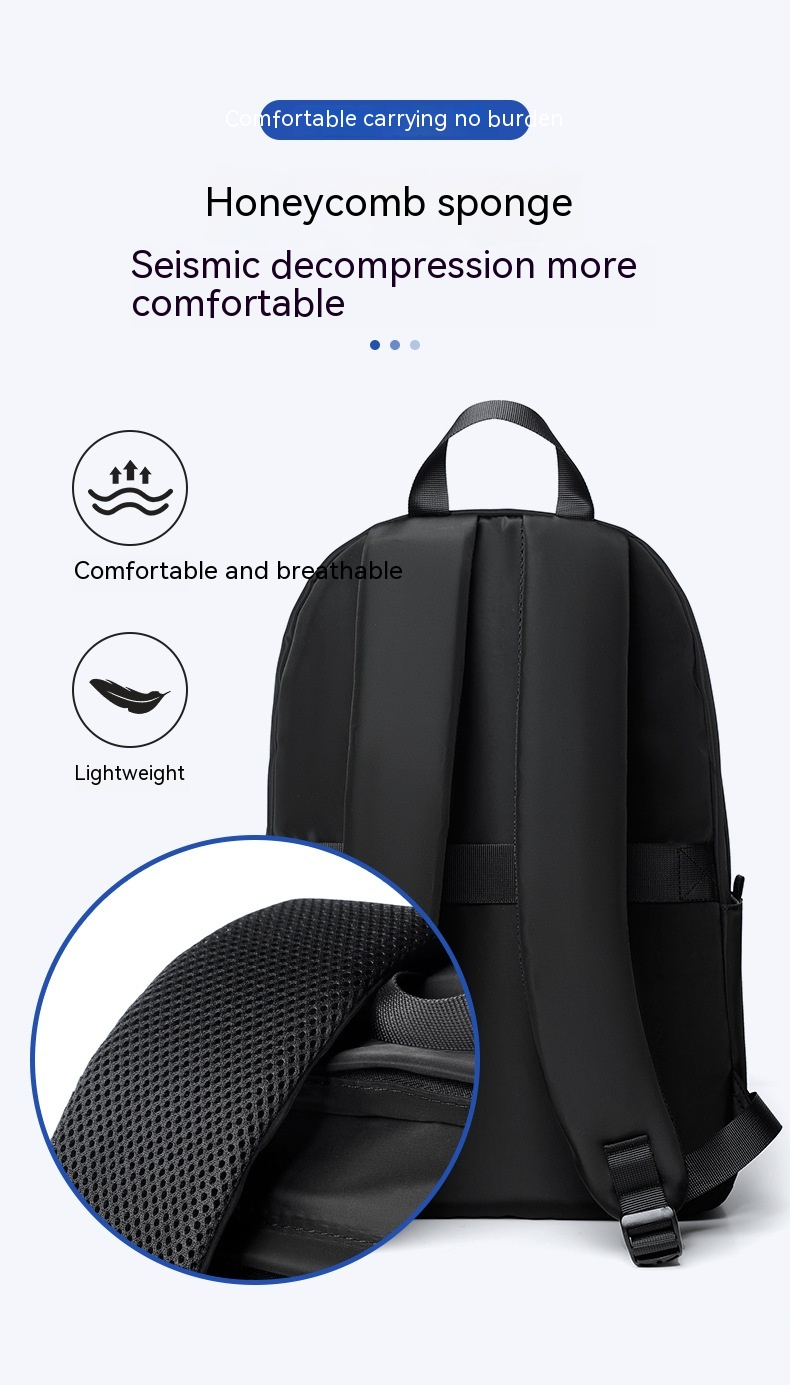 2024 New Men's Lightweight Backpack Men's Business Backpack Backpack Large Capacity Computer Bag Gift_voghion.com