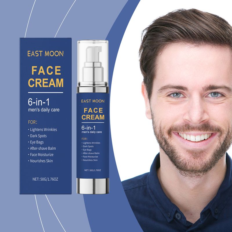 East Moon Creme Hidratante Facial Masculino Creme Facial Masculino Nutritivo, Hidratante, Suavizante, Elástico e Hidratante_voghion.com