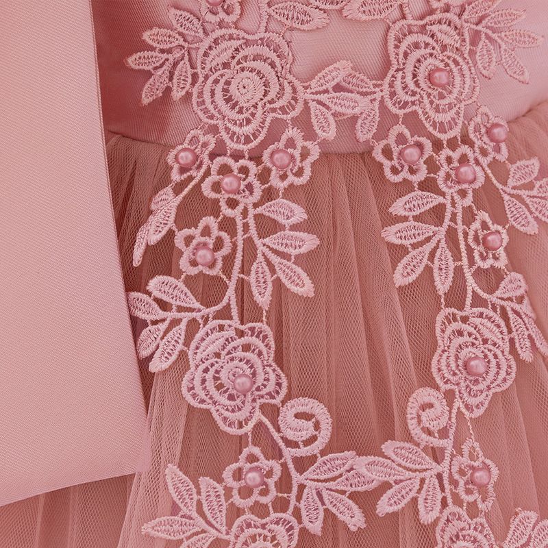 Abito da sposa per bambina 2025 (70-100 cm) | Tutù da principessa con ricami di perle e spalle scoperte per eventi estivi_voghion.com