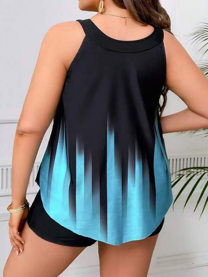 Women's Plus Size Swimwear High Waist Tummy Control One Piece Swimsuit With Built-in Bra Modest Bathing Suit For Swimming_voghion.com