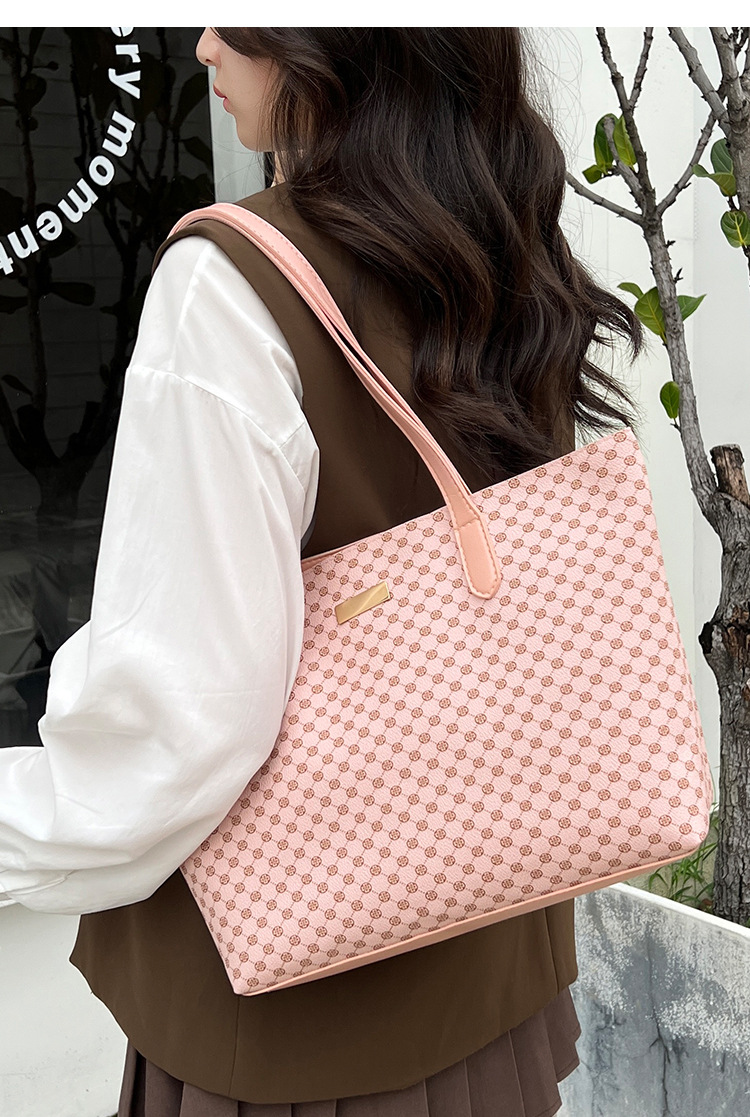 Borsa a mano stampata nuova Borsa da donna Borsa a mummia casual Stile coreano Borsa a tracolla di grande capacità_voghion.com