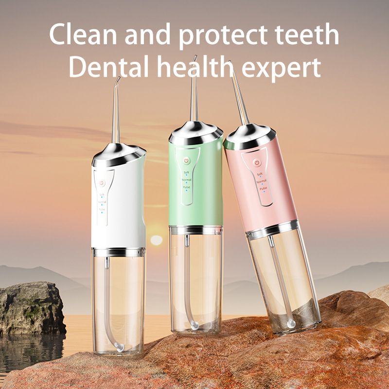 Idropulsore portatile - Pulizia dei denti, igiene orale, irrigatore dentale a getto d'acqua per la casa_voghion.com
