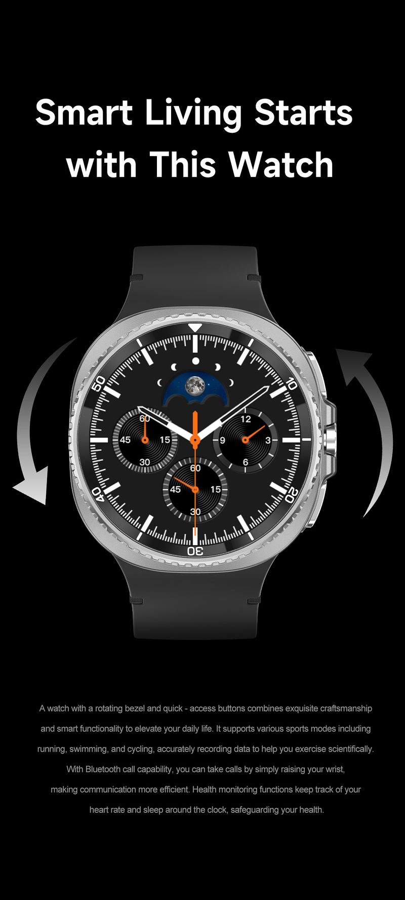 2025 Watch 8 Ultra Classic Original SmartWatch Men AMOLED Display GPS Navigation NFC 3ATM Waterproof Swim Sport Track Smartwatch_voghion.com
