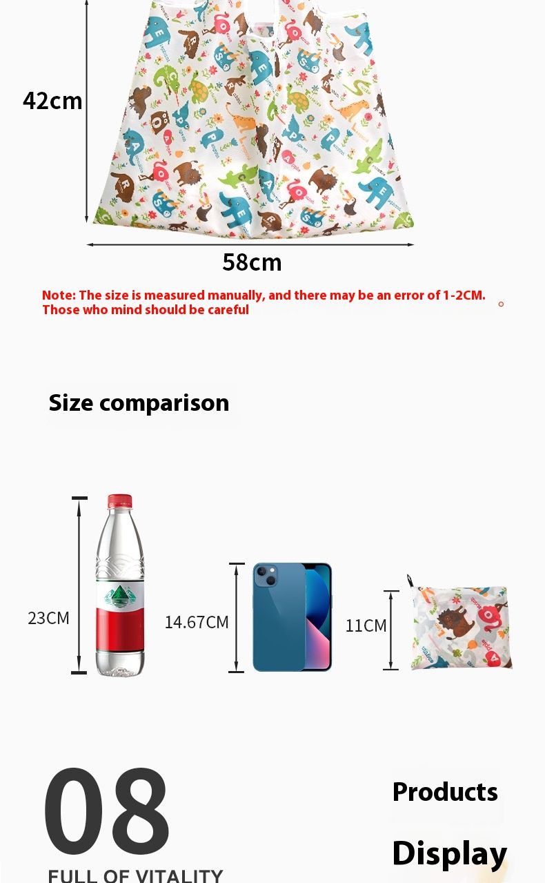 Oxford Doek Opvouwbare Eco-vriendelijke Boodschappentas 210D Grote Draagbare Handheld Opbergtas Supermarkt Boodschappentas Met Grote Capaciteit_voghion.com