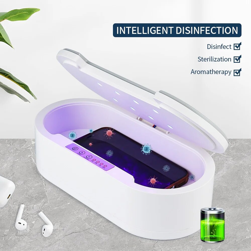 Sterilizzatore multifunzione Aromaterapia Luce UV Disinfezione Scatola Aromaterapia Deodorare Sterilizzatore per gioielli Occhiali Telefono_voghion.com