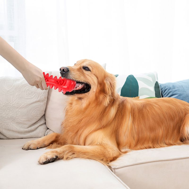 New Pet Supplies Durable Chew Teeth Cleaning Teething Stick TPR Dog Indestructible Toy_voghion.com