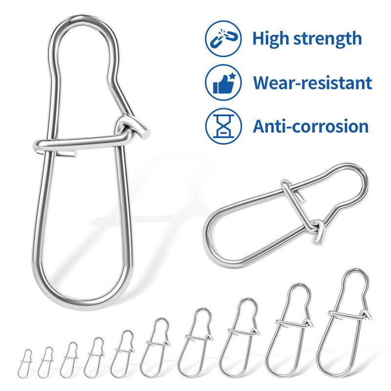 Pino de reforço de aço inoxidável conector forte isca isca anel de conexão de anzol rápido acessórios de pesca_voghion.com