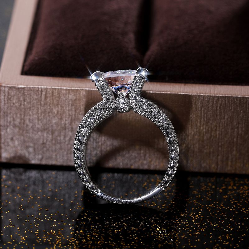 Cao Shi Fashion Anello da donna in rame con zircone per proposta di fidanzamento_voghion.com