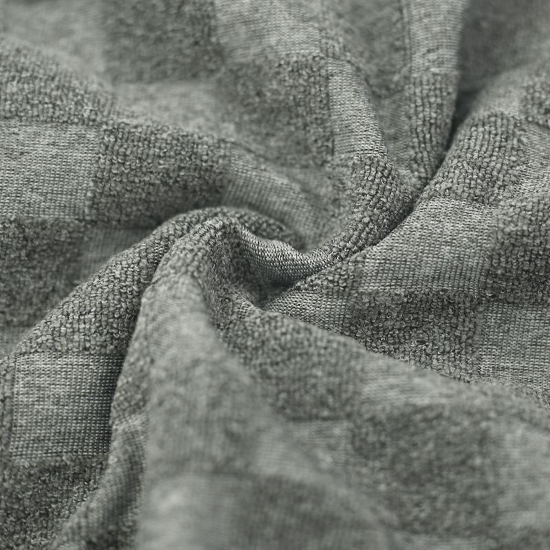 Herren-Jacquard-Strickpullover – Schwerer, geometrischer Rundhalspullover (Schwarz/Grau/Khaki) – Atmungsaktive Polyestermischung für smarte Freizeitkleidung_voghion.com