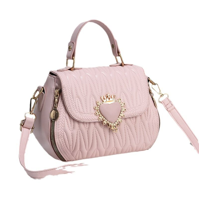 Trendig skuldra Mjukt Läder Liten Mångsidig Textur Crossbody Lätt Damväska_voghion.com