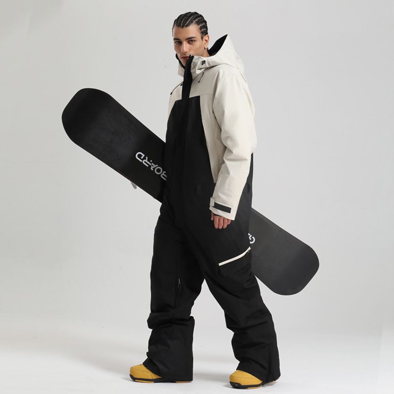 001 Winddichter, wasserdichter, atmungsaktiver, lockerer, dicker und warmer Snowboard-Einteiler für Herren_voghion.com