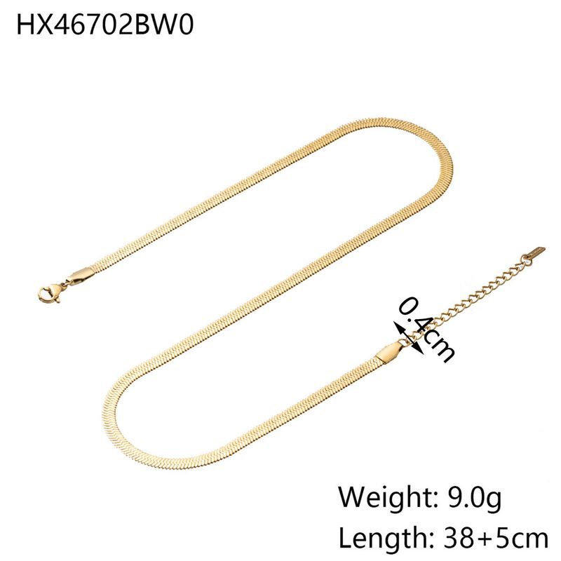 1 Piece 304 Stainless Steel Polished 38+5CM Jewelry Accessories Chain_voghion.com