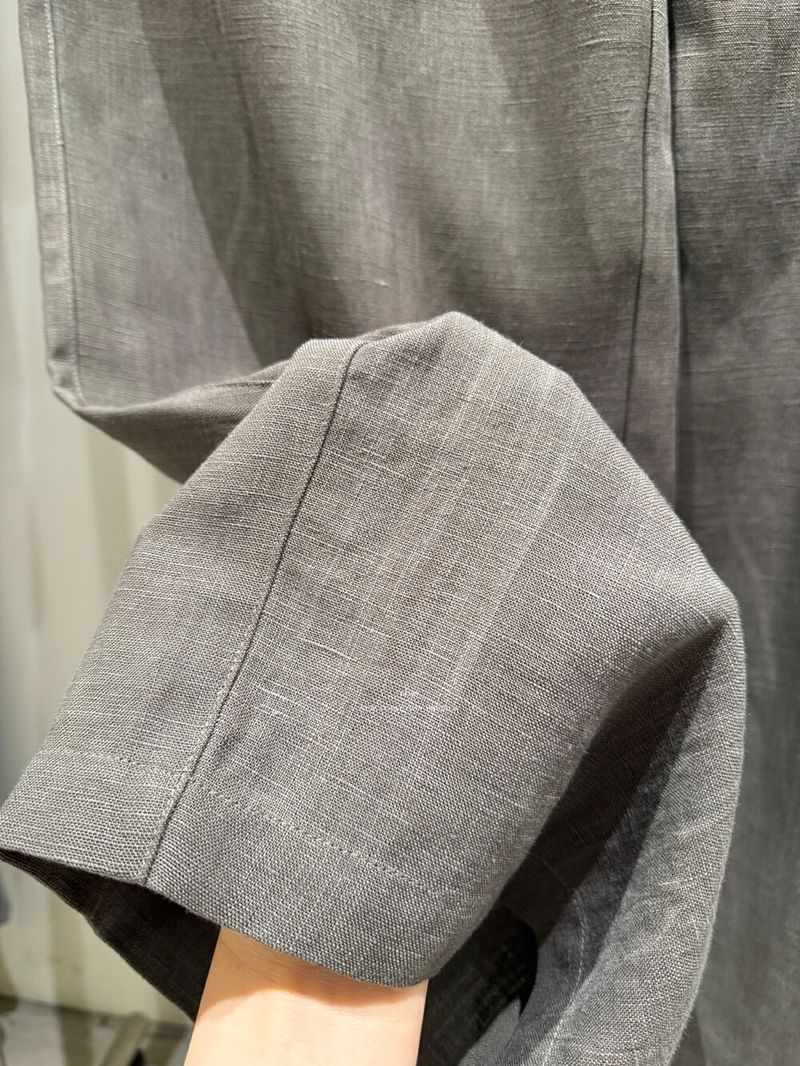 Luxury Linen-Blend Wide Leg Pants – High Waisted, Flowy & Breathable For Summer – Comfortable Straight Leg Trousers_voghion.com