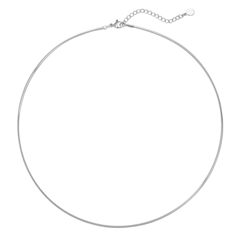 Delicate Snake Elegant Cuban Chain Zircon Necklace Versatile Fashionable Women's Party Commuting Accessories_voghion.com