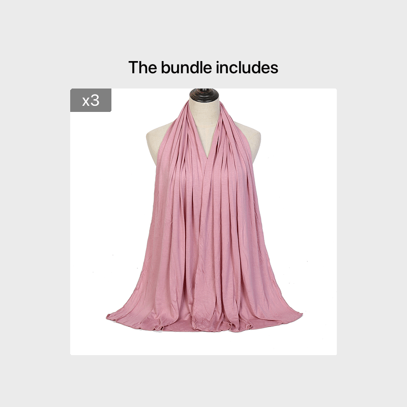Dehnbarer Hijab, großer, schlichter Maxi-Schal, Schal, hochwertiger, warmer Wickelschal, Geschenke zum Eid, Muttertag_voghion.com