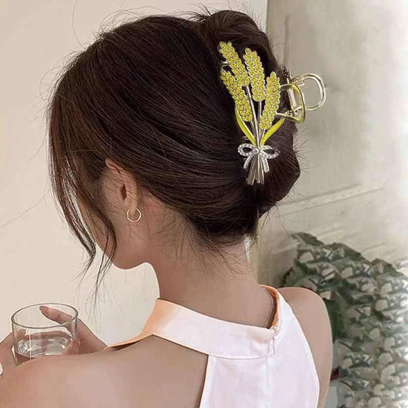 New Fringe Scrunchies For Women With A High-end Feel, Shark Hair Clips Headdresses Back Of The Head Accessories_voghion.com