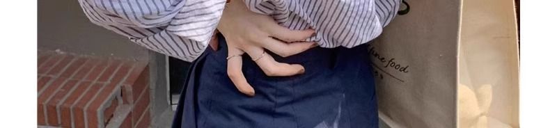 Chemise rayée rose française ample avec protection solaire pour fille, collection été 2025, haut à manches longues style décontracté, veste fine_voghion.com