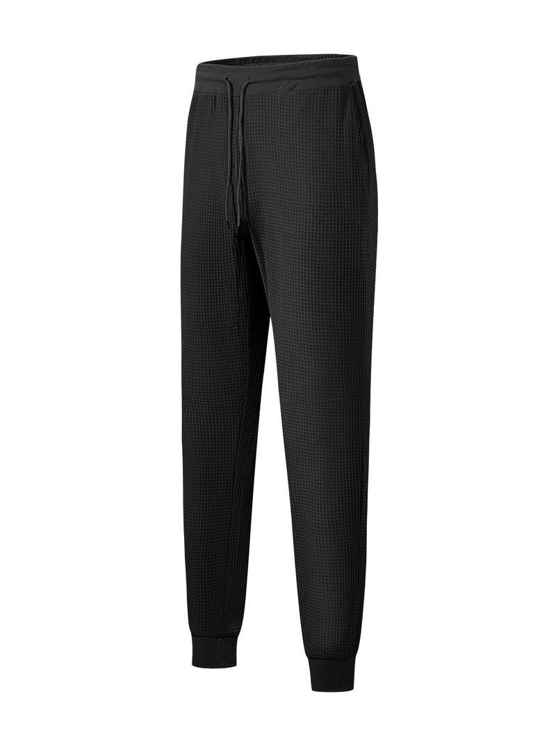 Pantaloni della tuta in cotone di alta qualità da uomo, leggeri, con elastico in vita, pantaloni sportivi da palestra per attività all'aperto, pantaloni da jogging da corsa_voghion.com