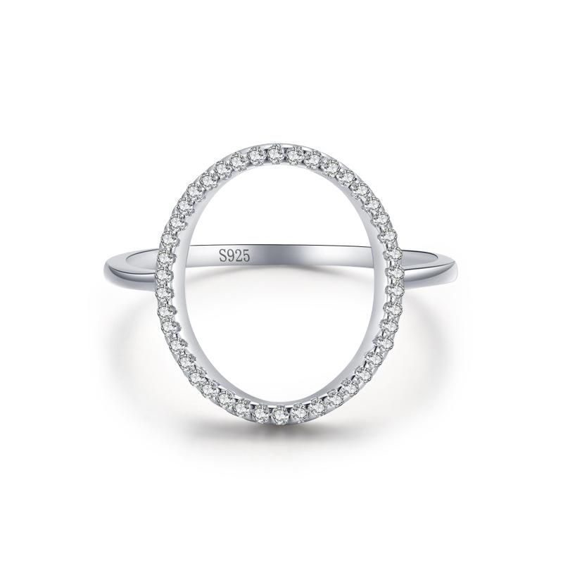 Tancise Classic Zircon Bague en argent pour femme Bijoux Promesse de mariage Cadeau de fête_voghion.com