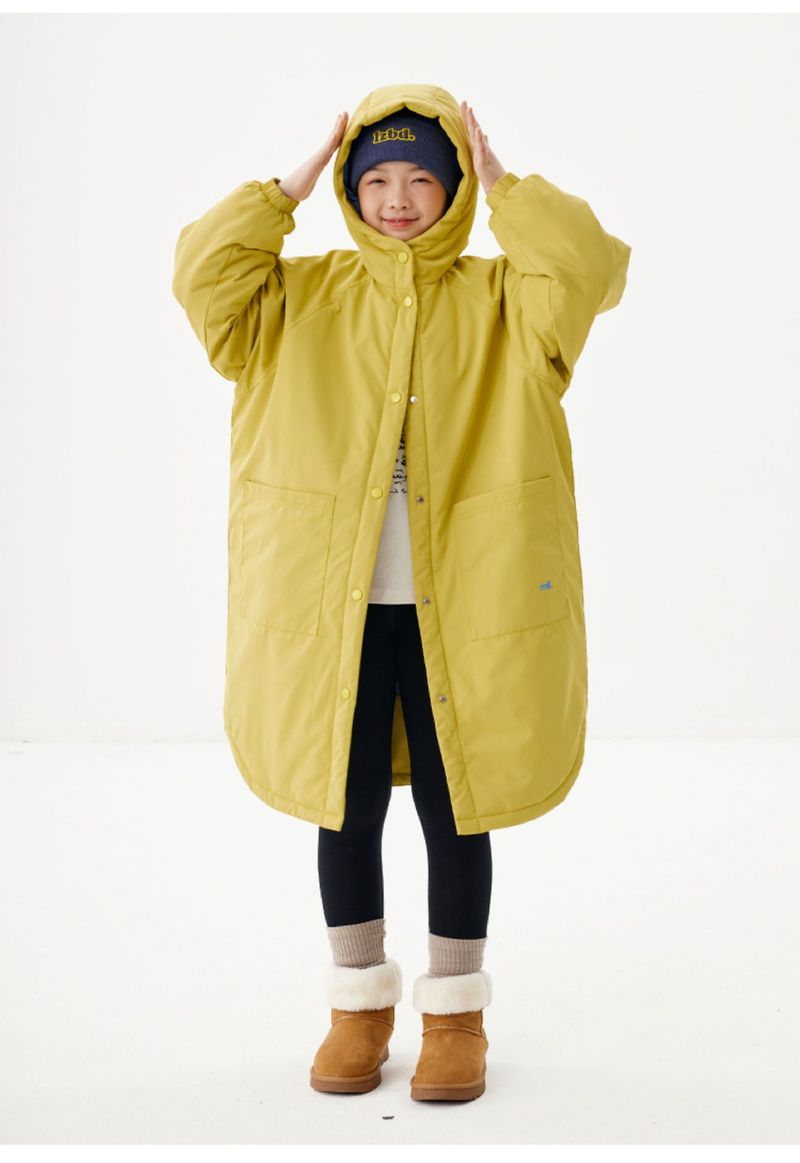 2025 Girls Long Knee Length Down Cotton Jacket Korean Style Winter Thick Warm Cotton Padded Jacket For Little Girls_voghion.com
