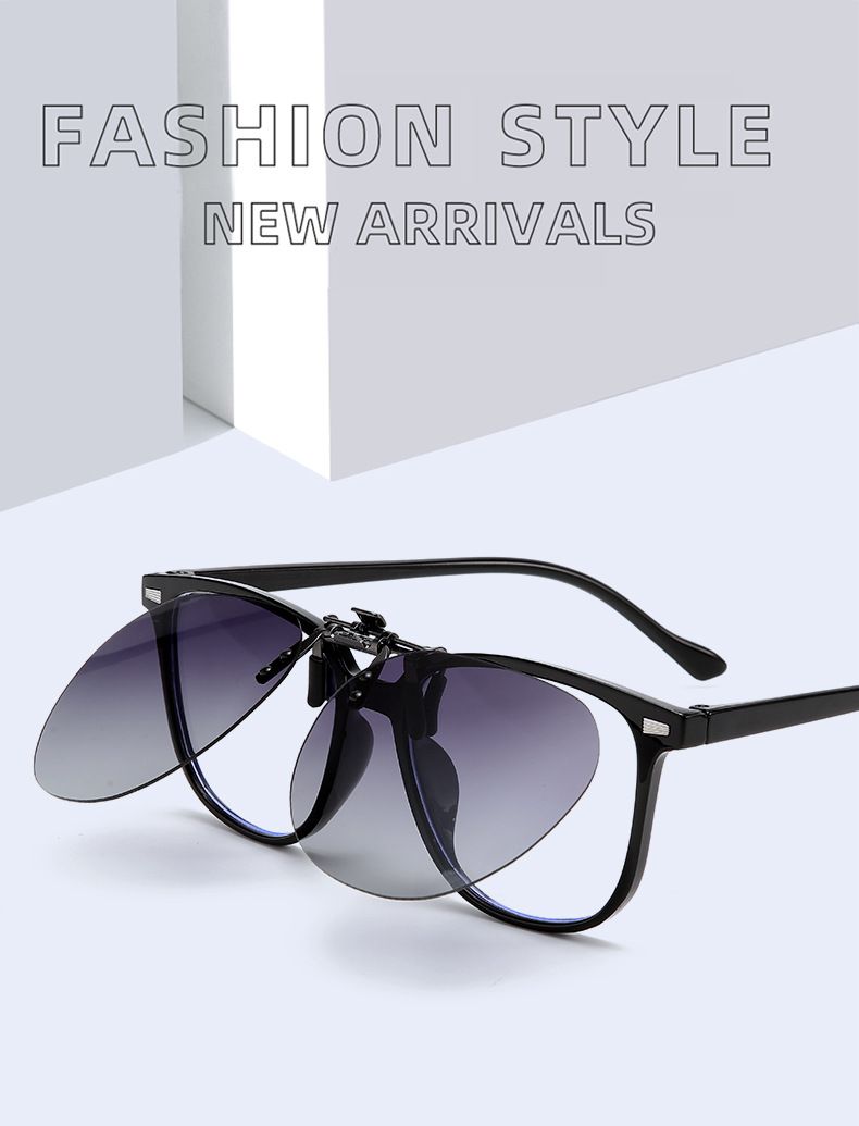 Occhiali da sole con clip per uomo e donna - Lenti polarizzate, occhiali da guida ultraleggeri (compatibili con la miopia)_voghion.com