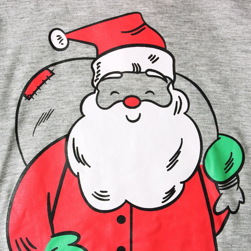 Abito da casa a maniche lunghe da Babbo Natale primaverile e autunnale per bambini. Abito da bambino in due pezzi_voghion.com