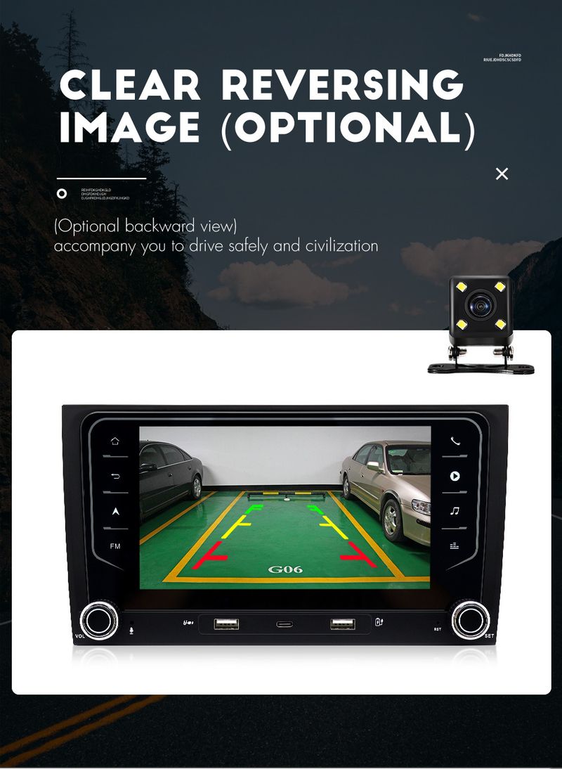odnosi se na Audi A4 02-08, navigaciju za automobil, Bluetooth player s centralnim upravljanjem, integriranu navigaciju za automobil_voghion.com