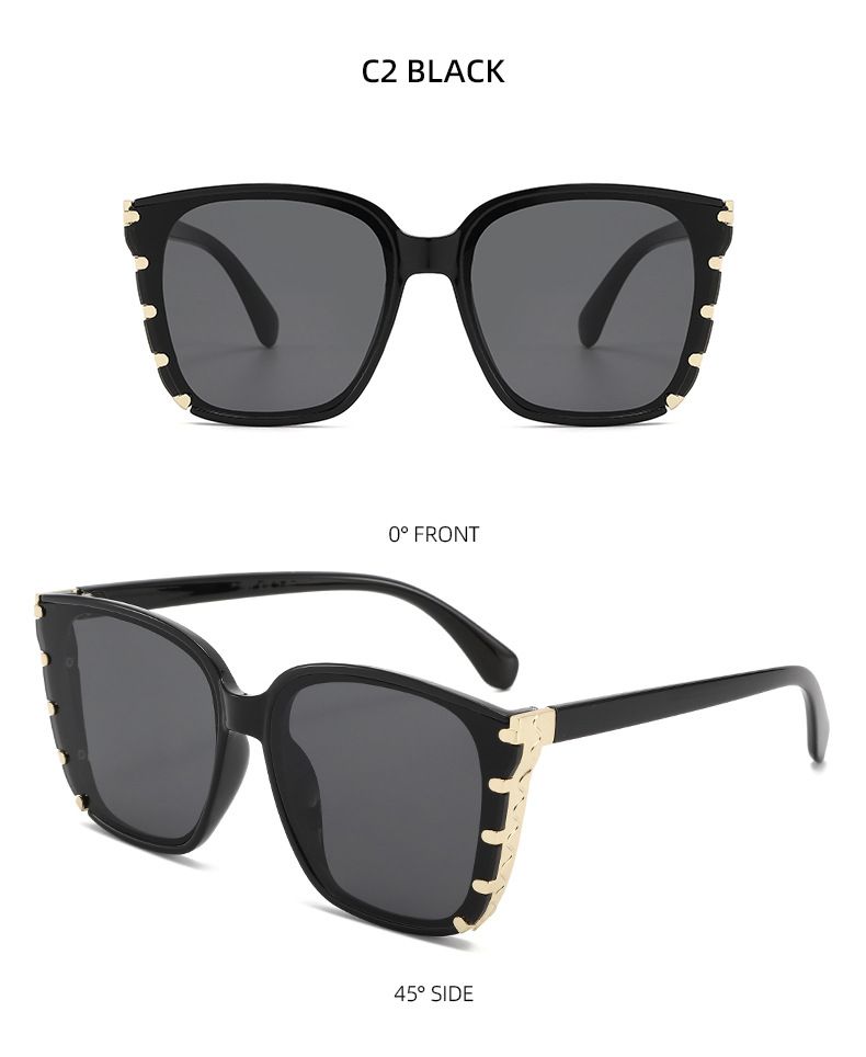 Two Circles European And American 2025 New High End Sunglasses Metal Decorative Frame Slim Sunshade Sunglasses Men T1404_voghion.com
