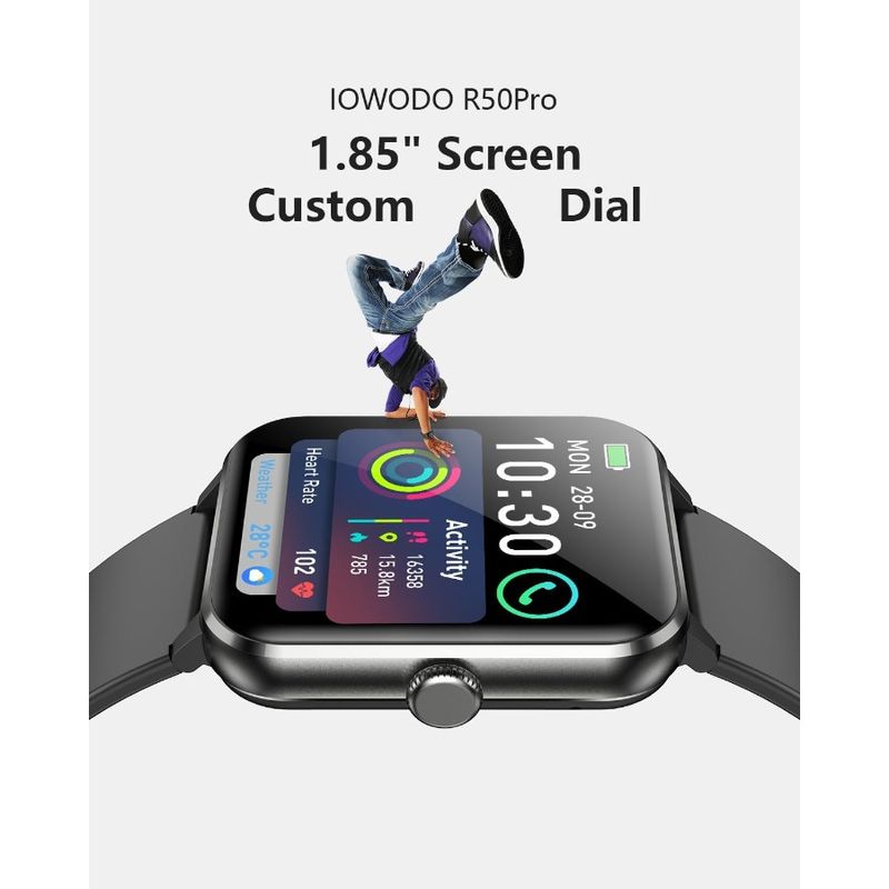 Smart Watch1.85'' HD Smartwatch For Men Women Answer Make Call Fitness Watch With Heart Rate Sleep Spo2 IP68 Waterproof 100+ Sp_voghion.com