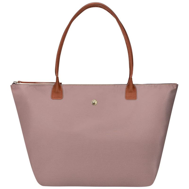 Borsa tote da donna in nylon con manico superiore, borsone da weekend pieghevole, borsa a mano di grande capacità_voghion.com