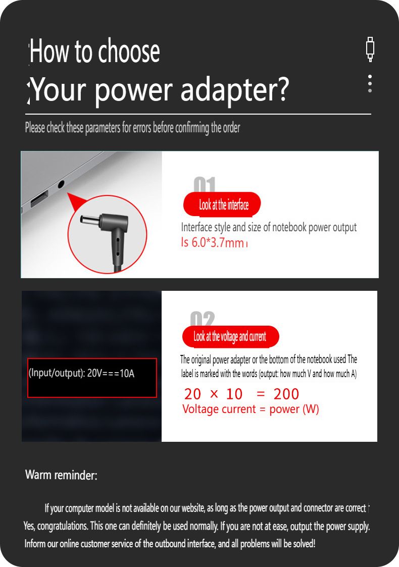 ASUS Dizüstü Bilgisayarlar İçin Uygun 200W Güç Adaptörü 20V 10A Şarj Cihazı 6.0x3.7mm, ASUS ROG Zephyrus Duo 16 ve Strix Scar 18 ile Uyumlu_voghion.com