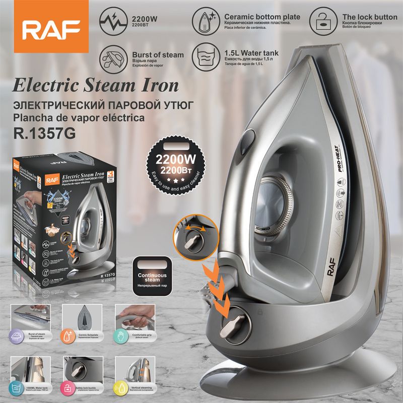 EU Portable Steam Iron - Three-Temperature Pressure Control For Continuous Steam, Handheld Electric Ironing_voghion.com