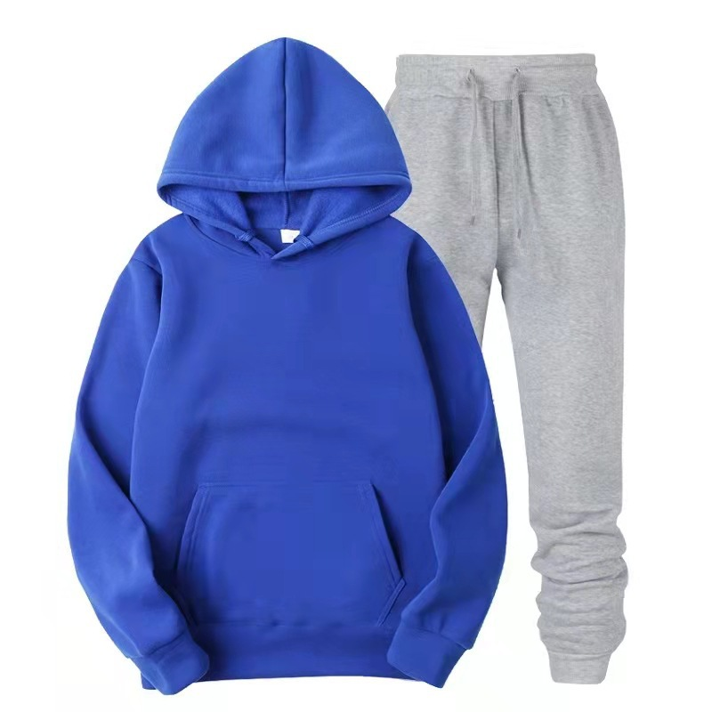 Set maglione sportivo pullover Felpa con cappuccio da uomo in pile moda_voghion.com