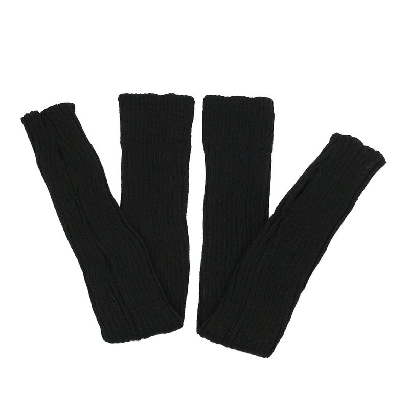 Unisex Verlängerte Woll-Beinstulpen (80 cm) Damen-Florsocken, gestrickte Woll-Beinstulpen, Ballett-Yoga-Fußwärmer_voghion.com