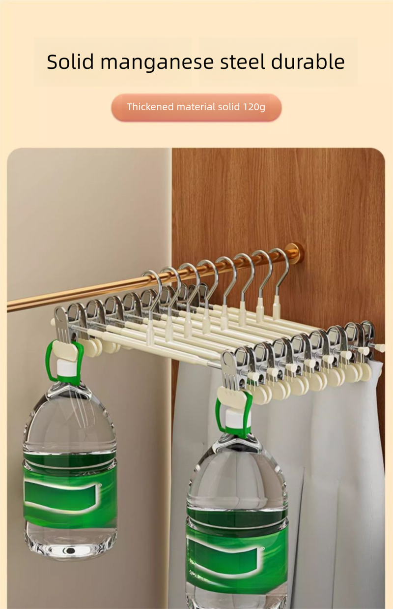 Hanger For Pants, Household Non-Marking JK Hangers, Clothes Storage Magic, Stainless Steel Skirt Cli, Drying Pants_voghion.com