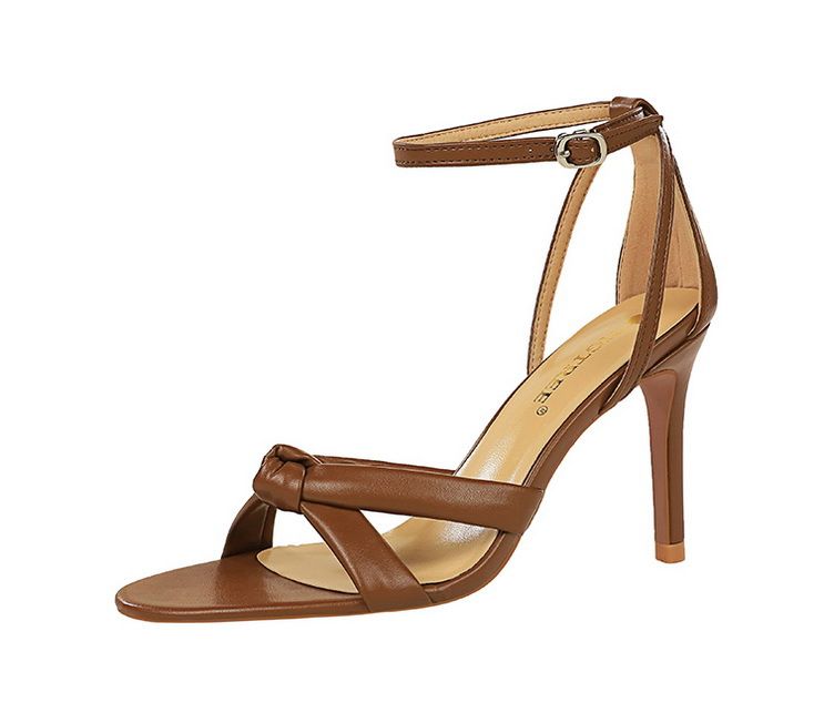 927-A6 Fashion Hollow Open Toe Cross Strap Summer High Heel Women's Shoes with Sandals_voghion.com