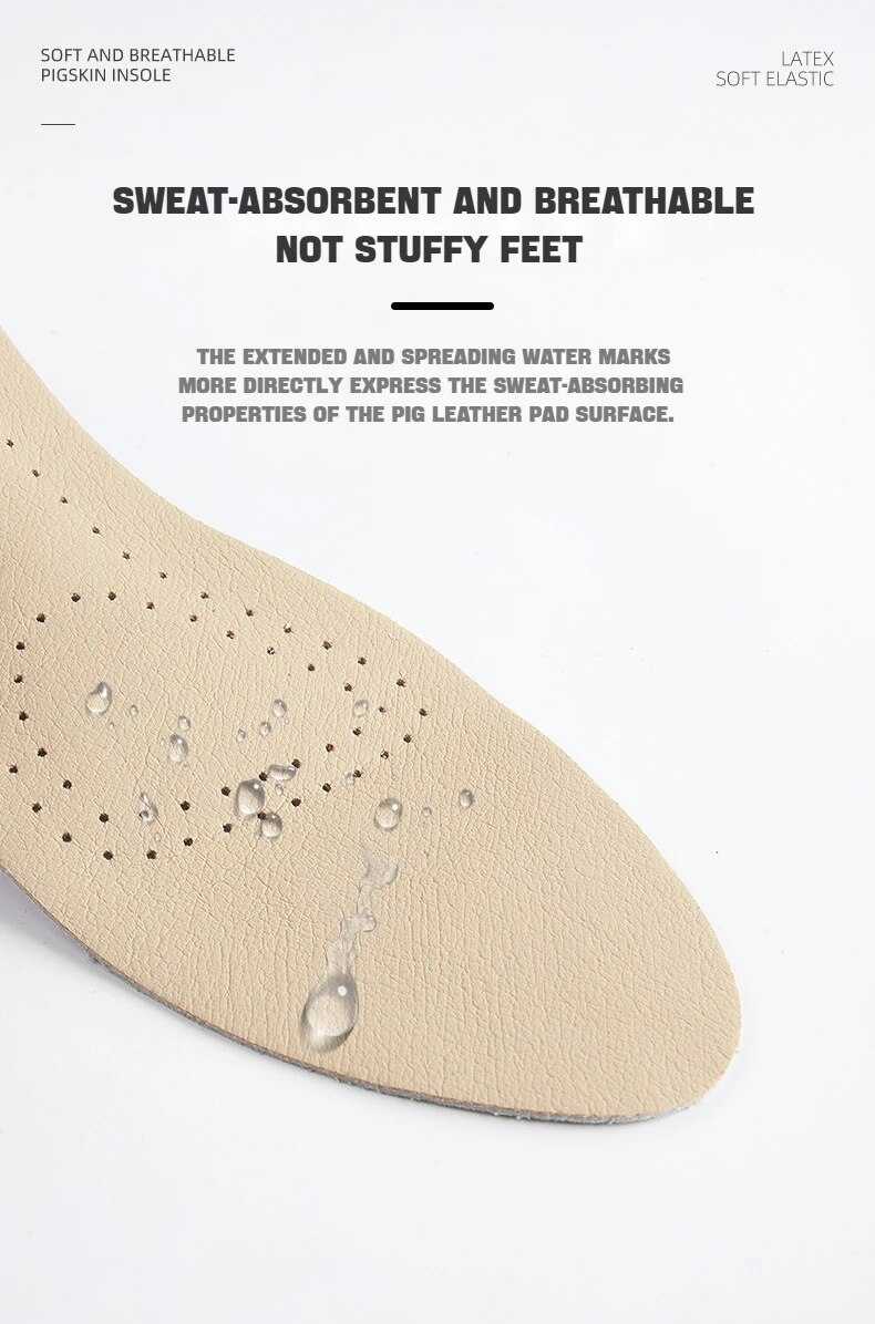 1 Paar Leder Damen Schuhe Einlegesohlen Weiche, rutschfeste Schuhpolster Komfort-Einlegesohle zur Unterstützung des Fußgewölbes zur Linderung von Plantarfasziitis an den Füßen_voghion.com