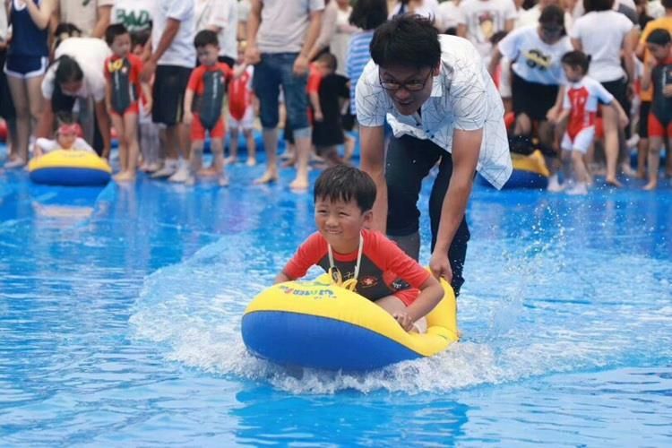 Planche de surf pour enfants, flotteur de natation pour piscine de plage, planche de ski nautique de sauvetage allongée, radeau flottant_voghion.com