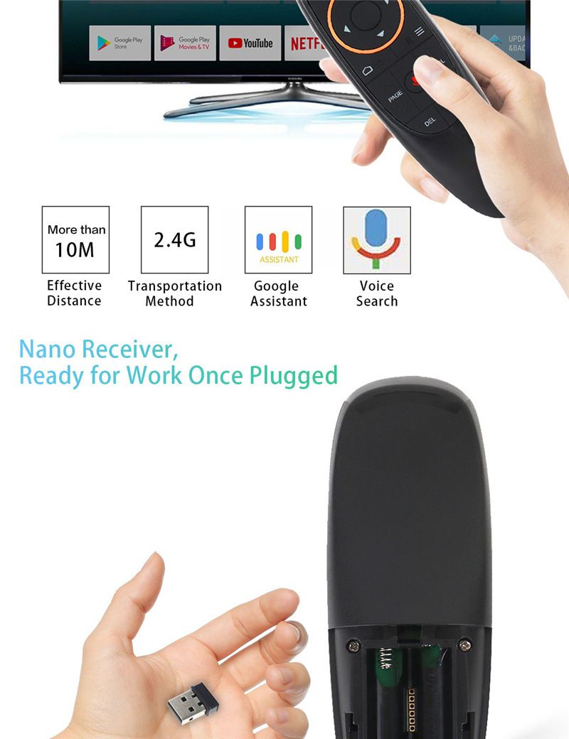 Souris volante avec gyroscope et détection corporelle, version Bluetooth, télécommande_voghion.com