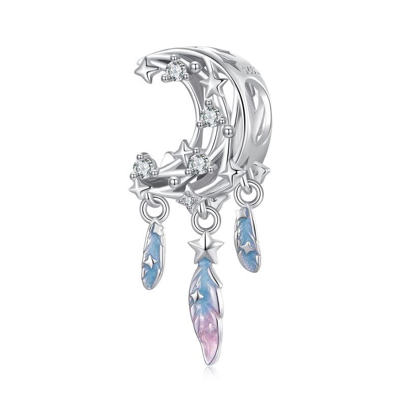 Moon Dreamcatcher Charm Sterling Silver Charm_voghion.com