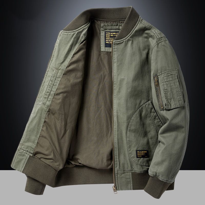 American New Baseball For Men Autumn Winter Pilot Jacket Casual Workwear Top Men's Style_voghion.com