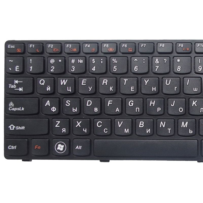 Farfi English Russian Keyboard for Lenovo G580 Z580A G585 Z585 B580 G780 G590 Laptop_voghion.com