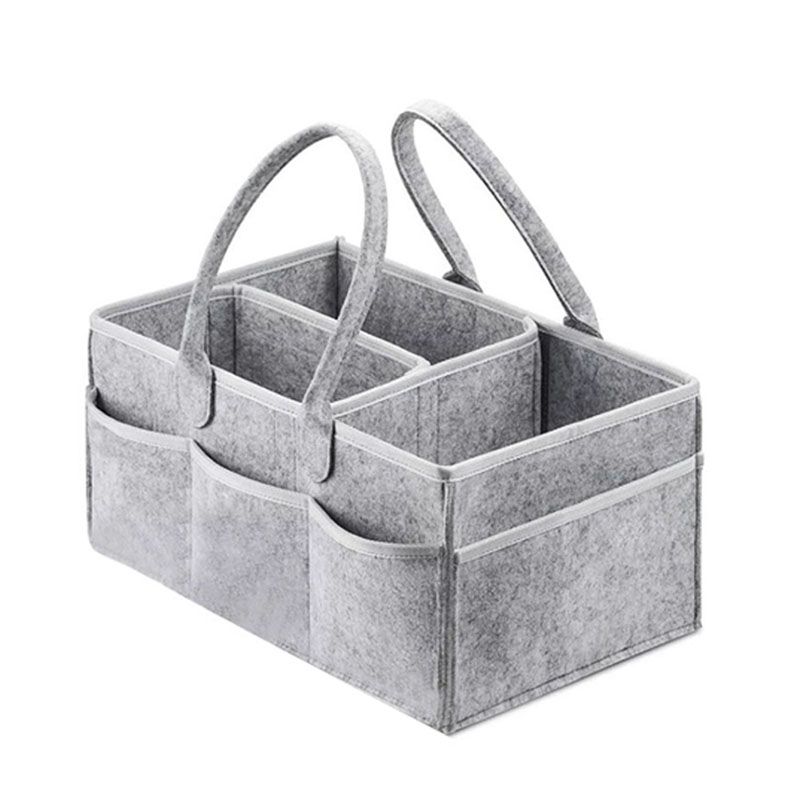 Baby-Windel-Caddy-Organizer, tragbare Halterungstasche für Wickeltisch und Auto, Aufbewahrungsbehälter für Kinderzimmer-Utensilien, 38 x 23 x 18 cm_voghion.com