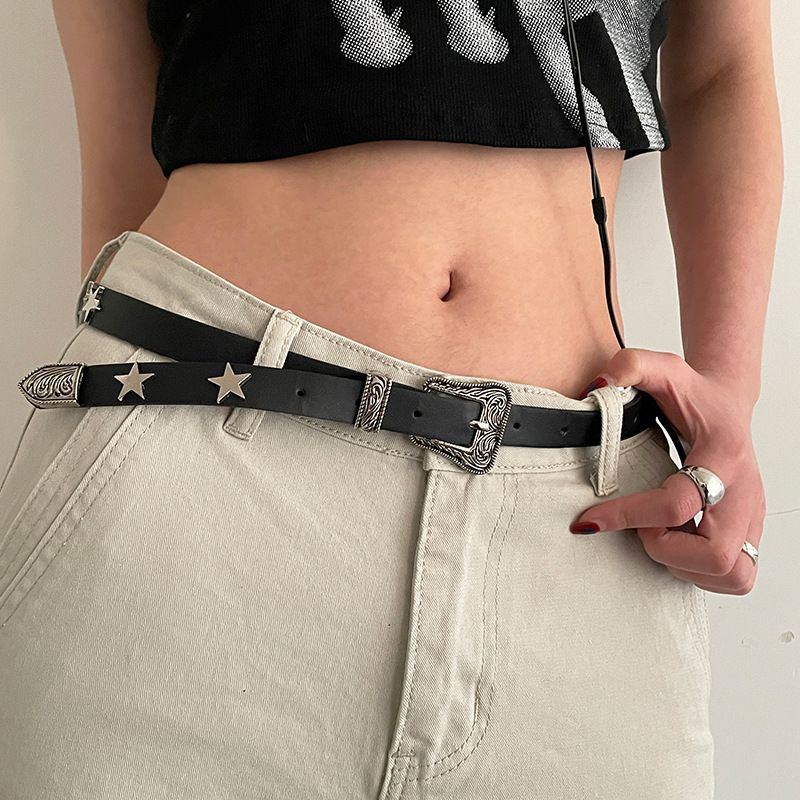 New Hundred American Women's Decoration High Grade Leather Belt_voghion.com