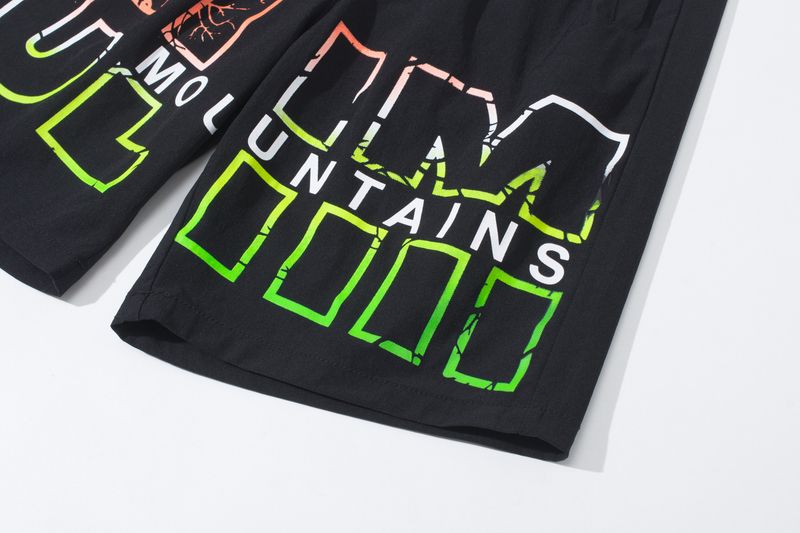 Teenage and guys Boys' outdoor stretch quick-drying shorts with five-point elastic waist running sports shorts with gradient print_voghion.com