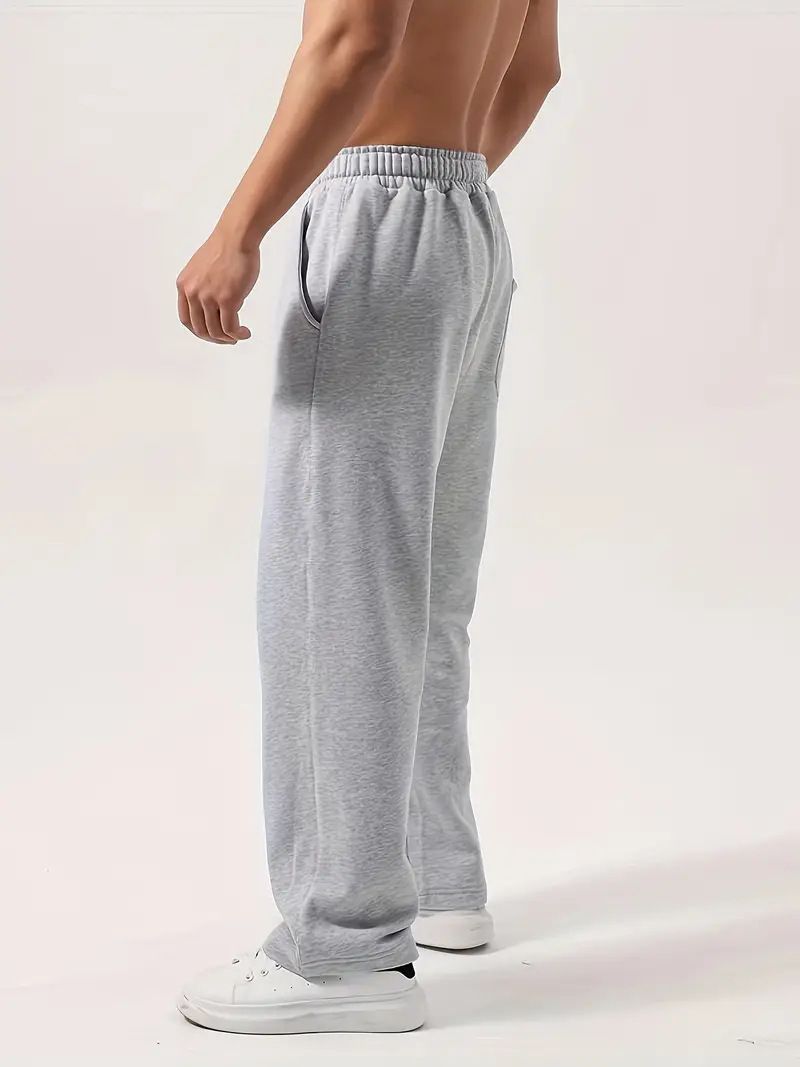 Herrenbekleidung Sporthosen Herbst und Winter Gerade Lose Hosen Jogginghosen Lässige Jungen Wischhosen_voghion.com