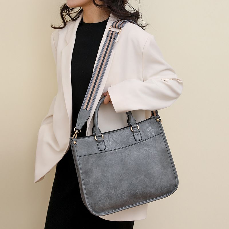 Minimalist handbag, women's new casual retro tote bag, fashionable and versatile single shoulder crossbody bag_voghion.com