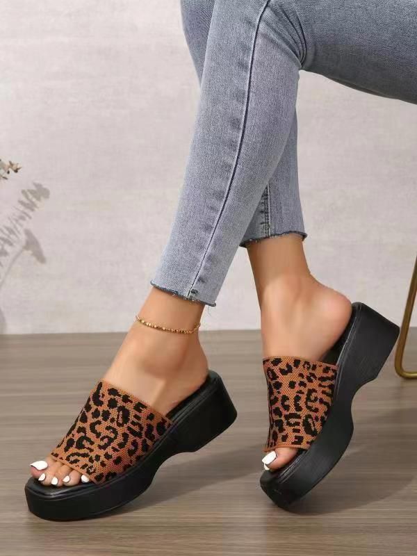 Jaunas One line Slope Heel biezas zoles čības Lielas_voghion.com
