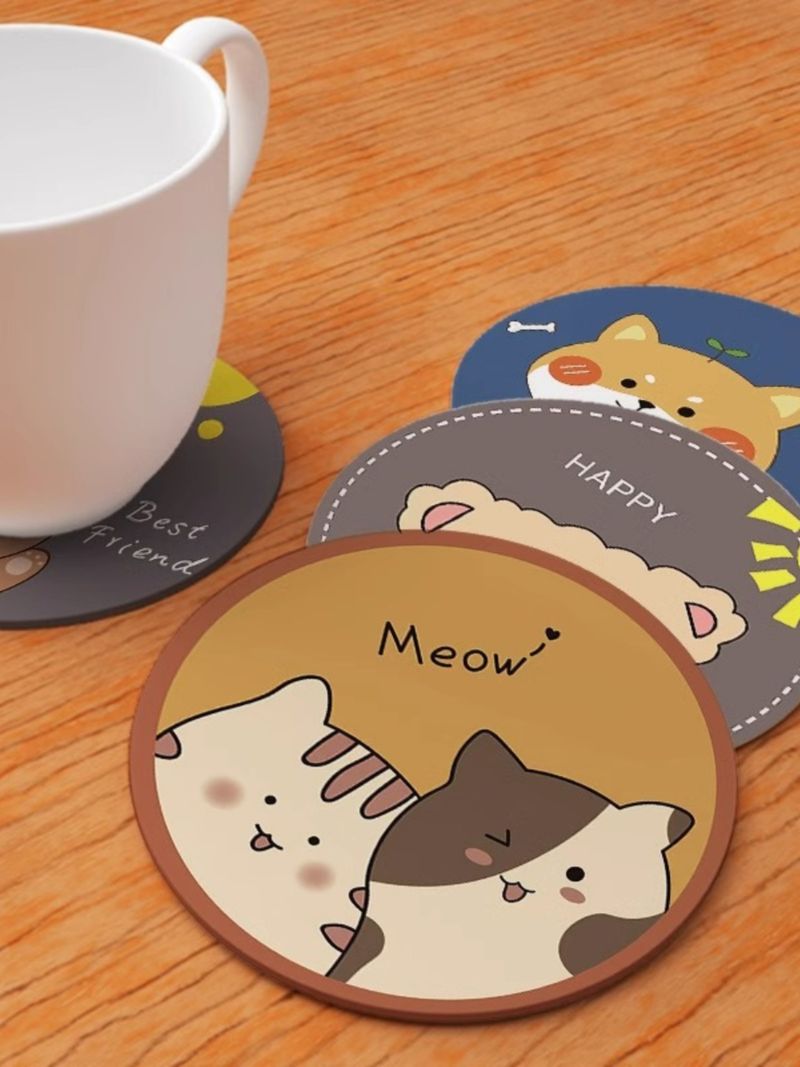 Unbeatable Quality Heat Proof Coaster Anti-Scalding Table High Temperature Resistant Plate Cartoon Minimalist Posing Props Non-Slip Mat_voghion.com